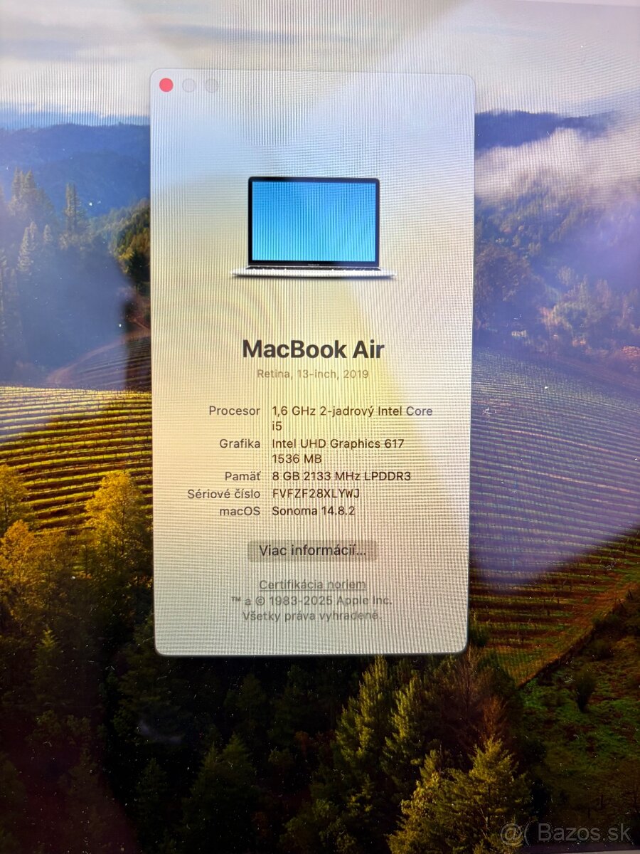 Predam vymenim Macbook Air 13” 128GB Silver 2019 - 2