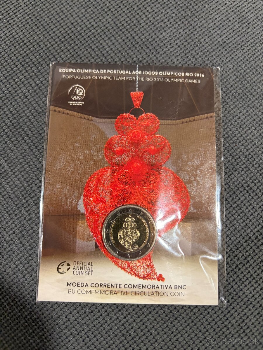 Portugalsko BU 2 euro mince - 2