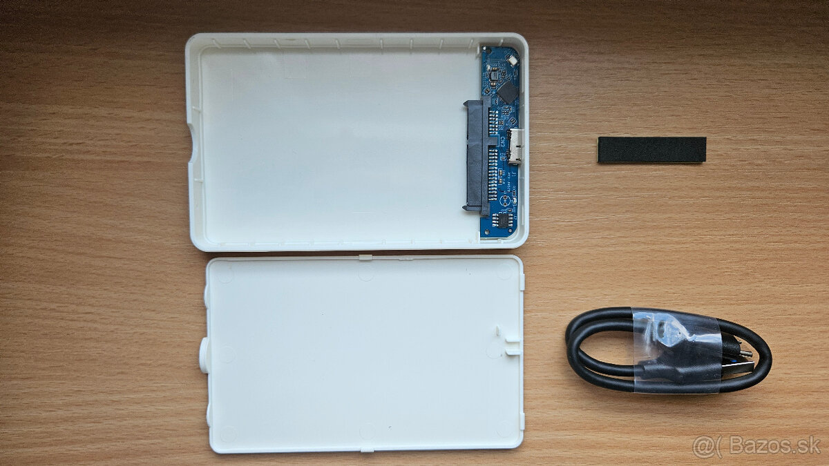 Externý BOX USB3.0 na 2.5'' SATA HDD/SSD - biely - 2