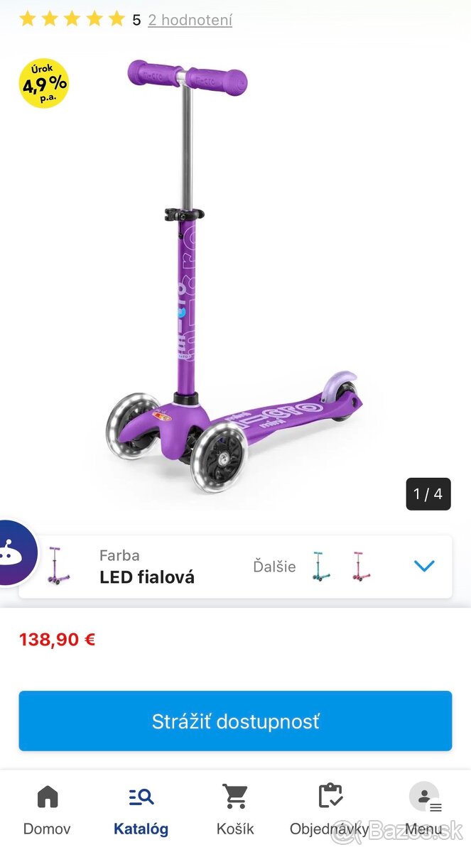 Detská kolobezk Micro Deluxe - 2