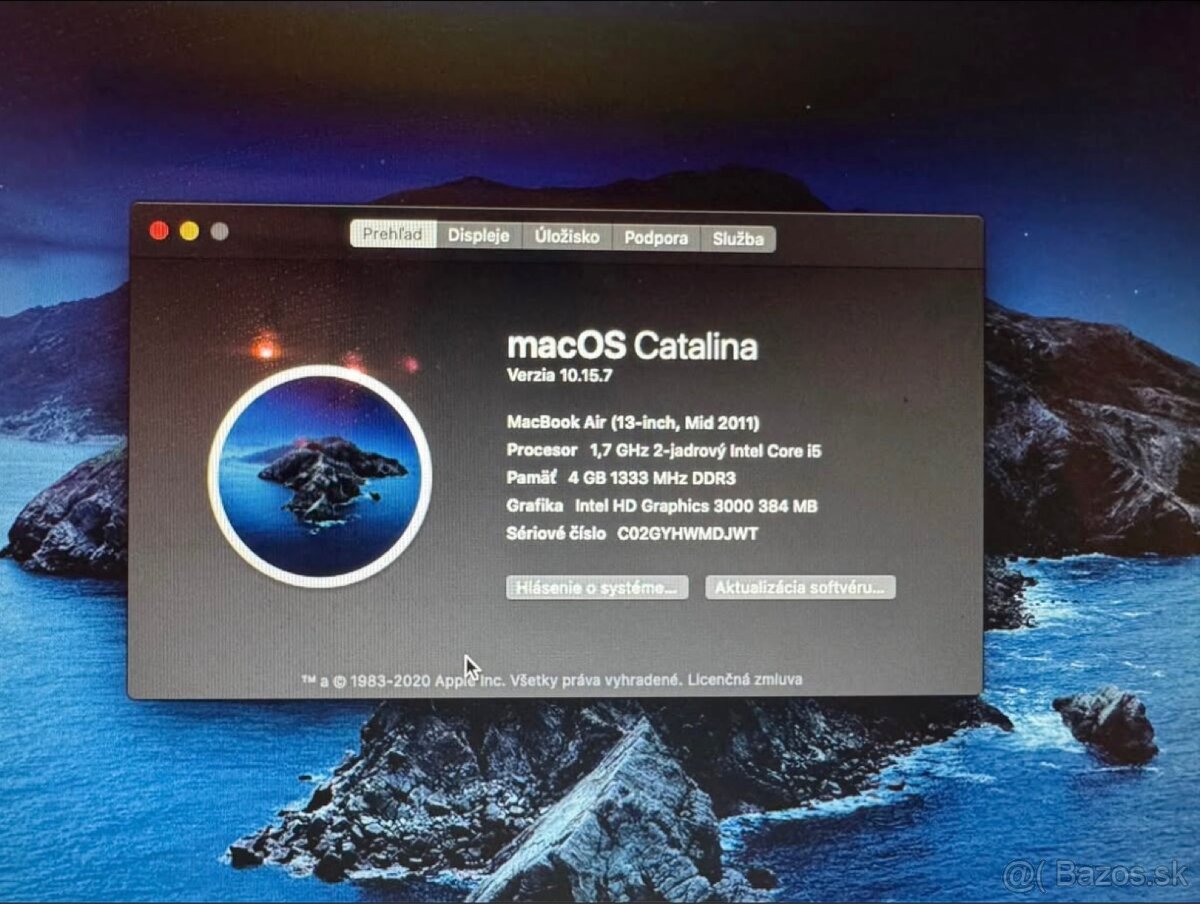 Apple MacBook Air 13” (Mid 2011), OS Catalina - 2