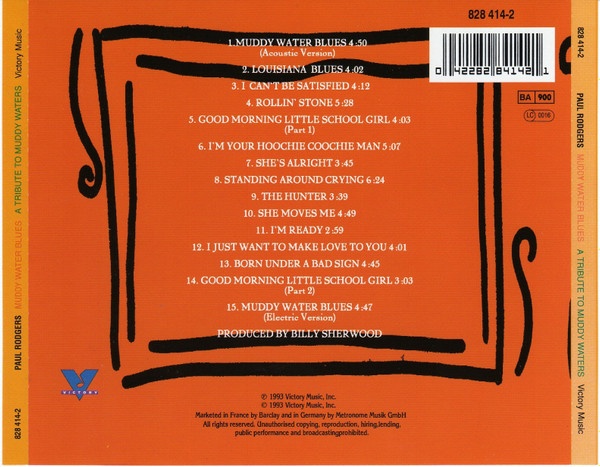 CD Paul Rodgers – Muddy Water Blues - 2