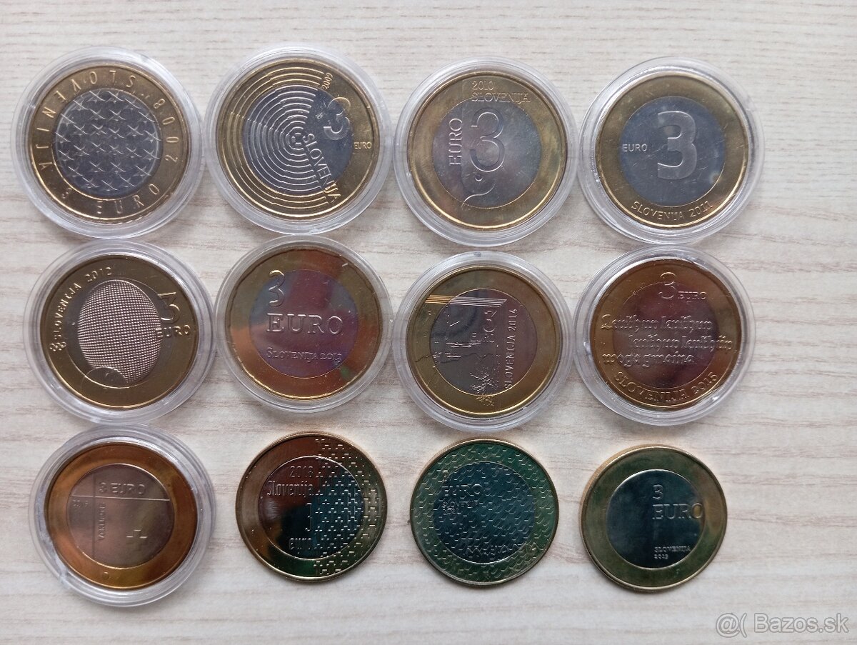 Pamätné 3 euro - Slovinsko - 2