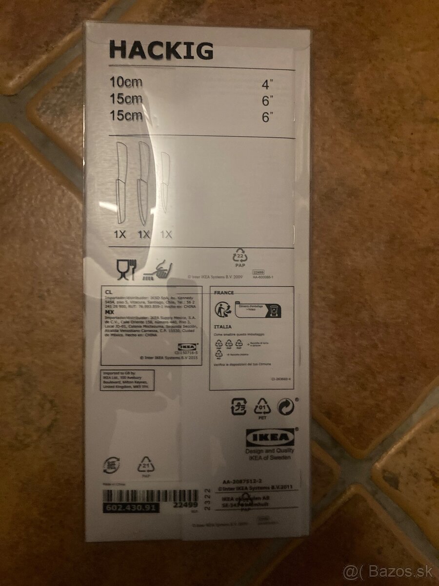 Keramicke noze sada - 2