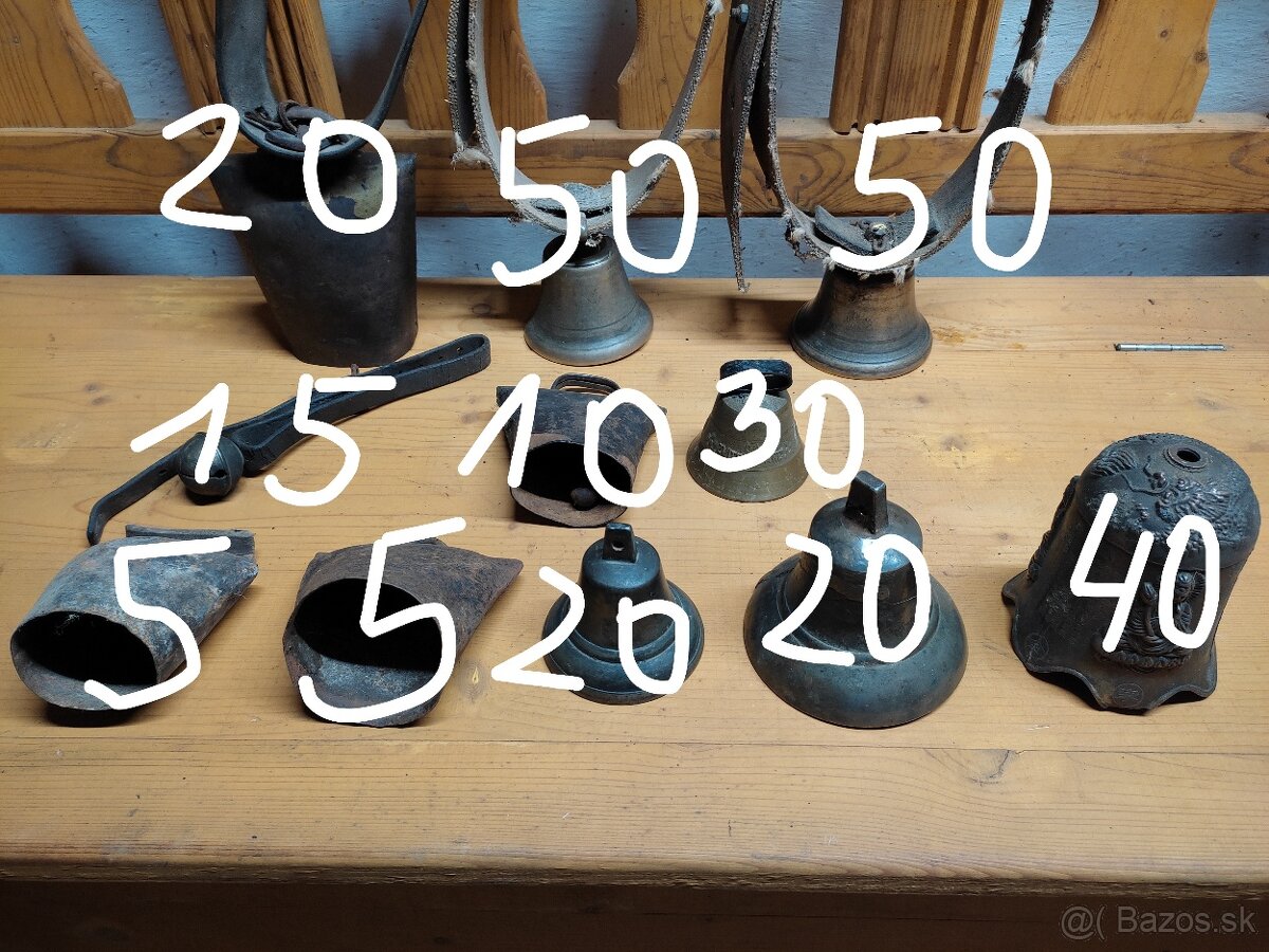 Zvonce mosadzne a plechove - 2