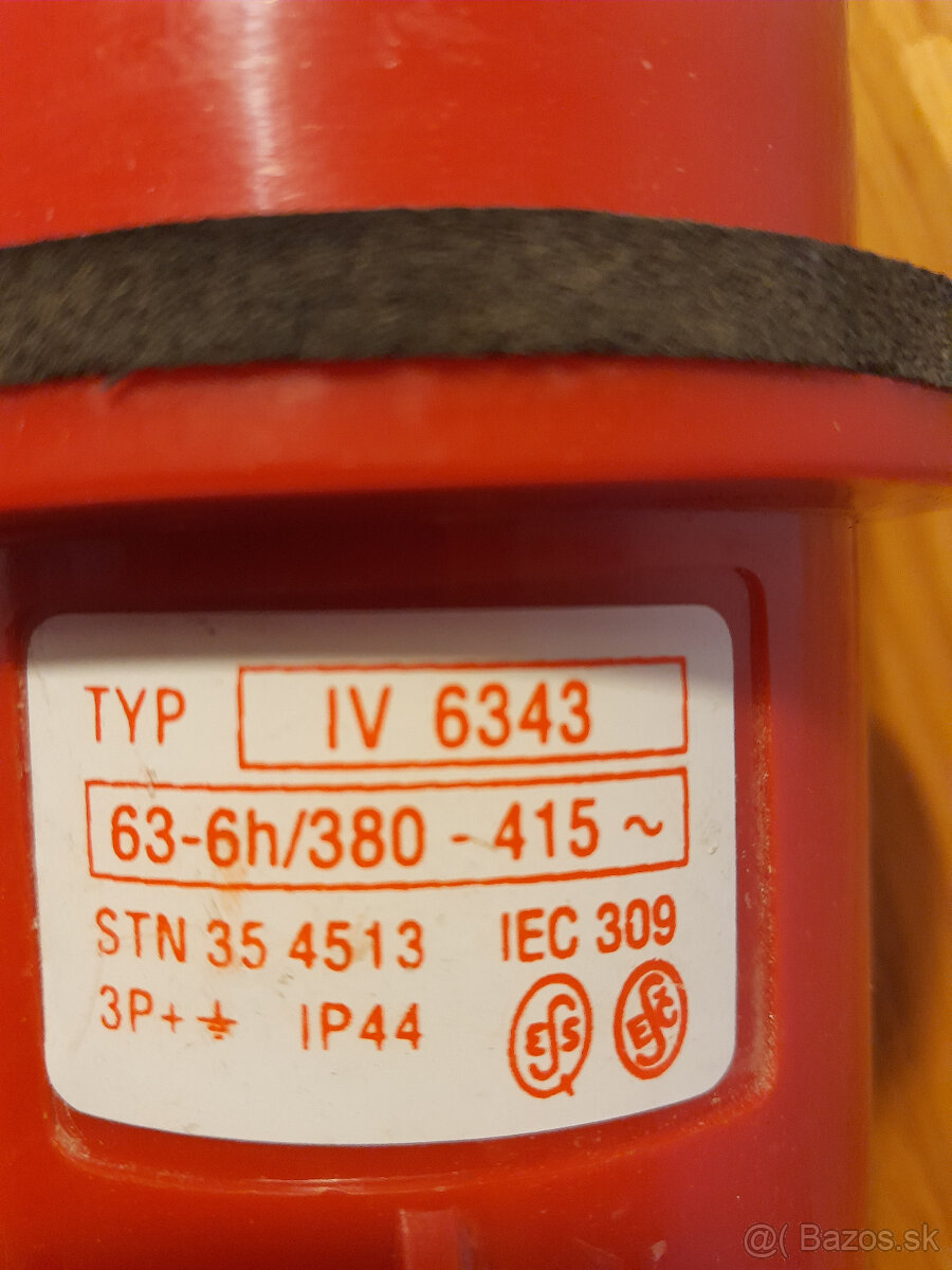 vidlica 63A 4-pólová - 2