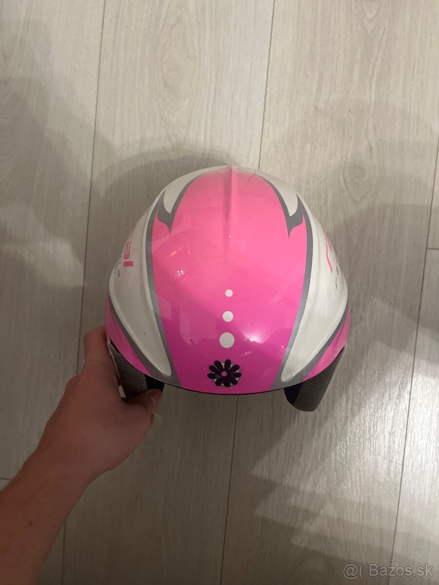Ružovobiela lyžiarska prilba - 2