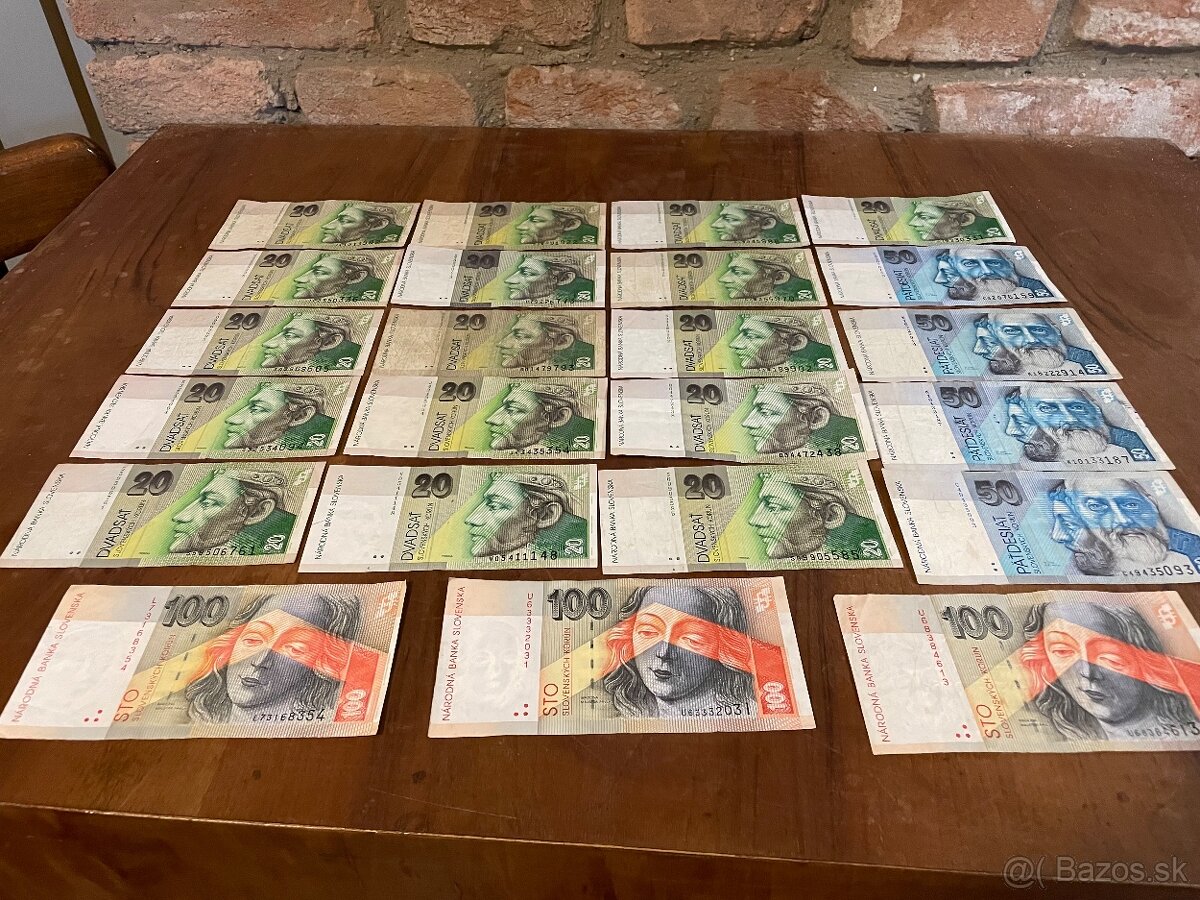 stare Slovenské bankovky - 2