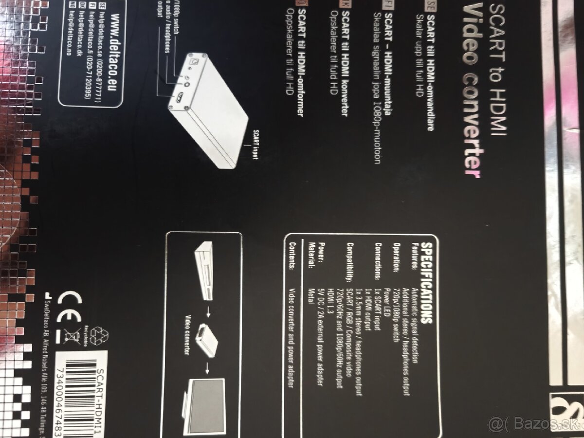 Predam DeltaCo Redukciu SCART na HDMI - 2
