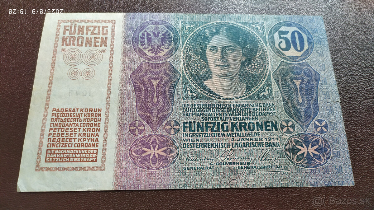 Bankovky Rakúsko - Uhorsko - 2