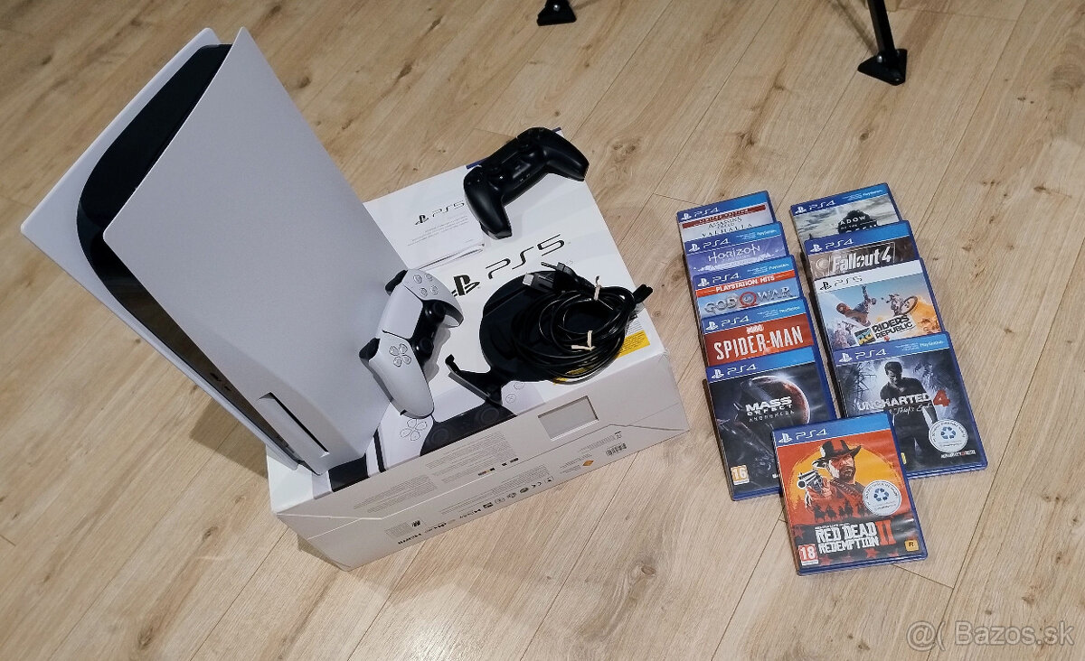 PLAYSTATION 5 s mechanikou + 2 ovládače + 10 hier - 2