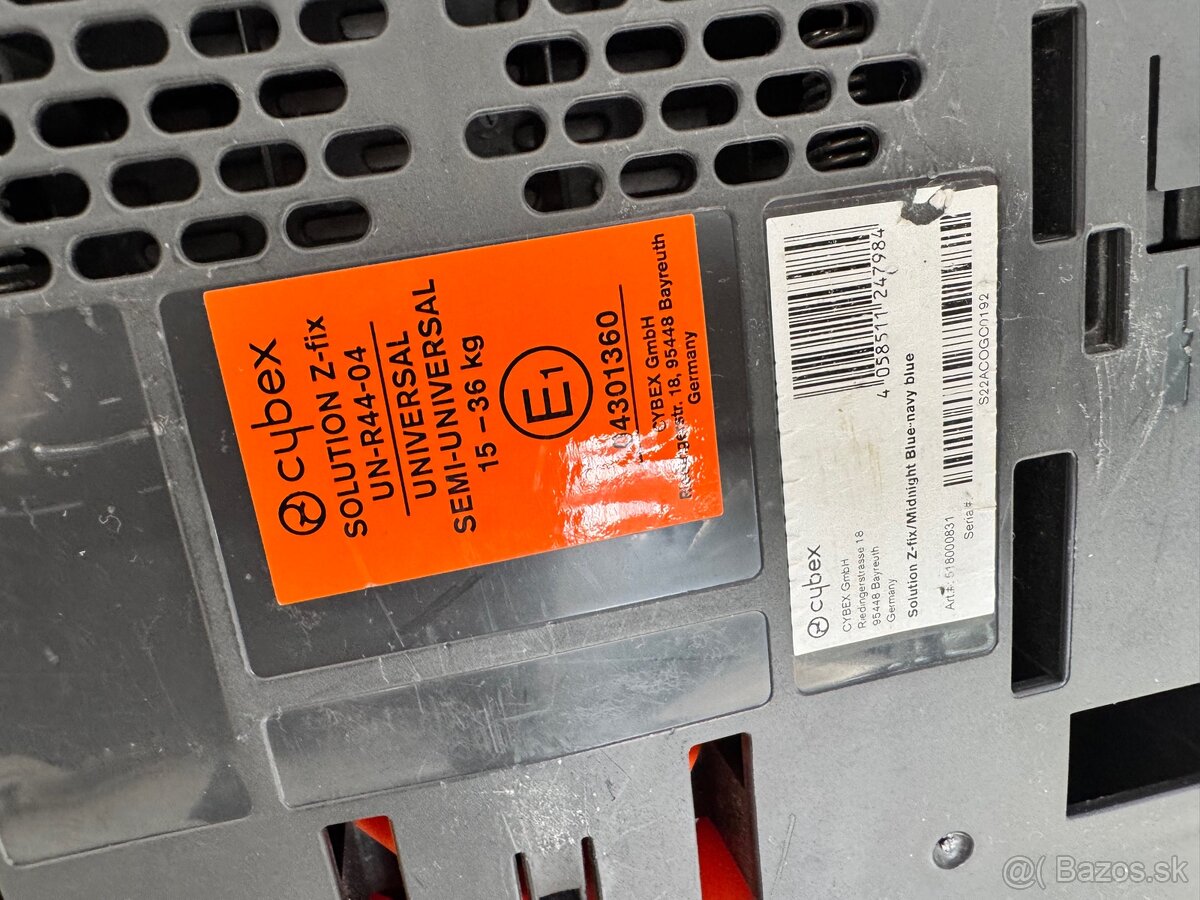 Autosedačka Cybex – model Cybex Solution Z‑Fix (15–36 kg) - 2