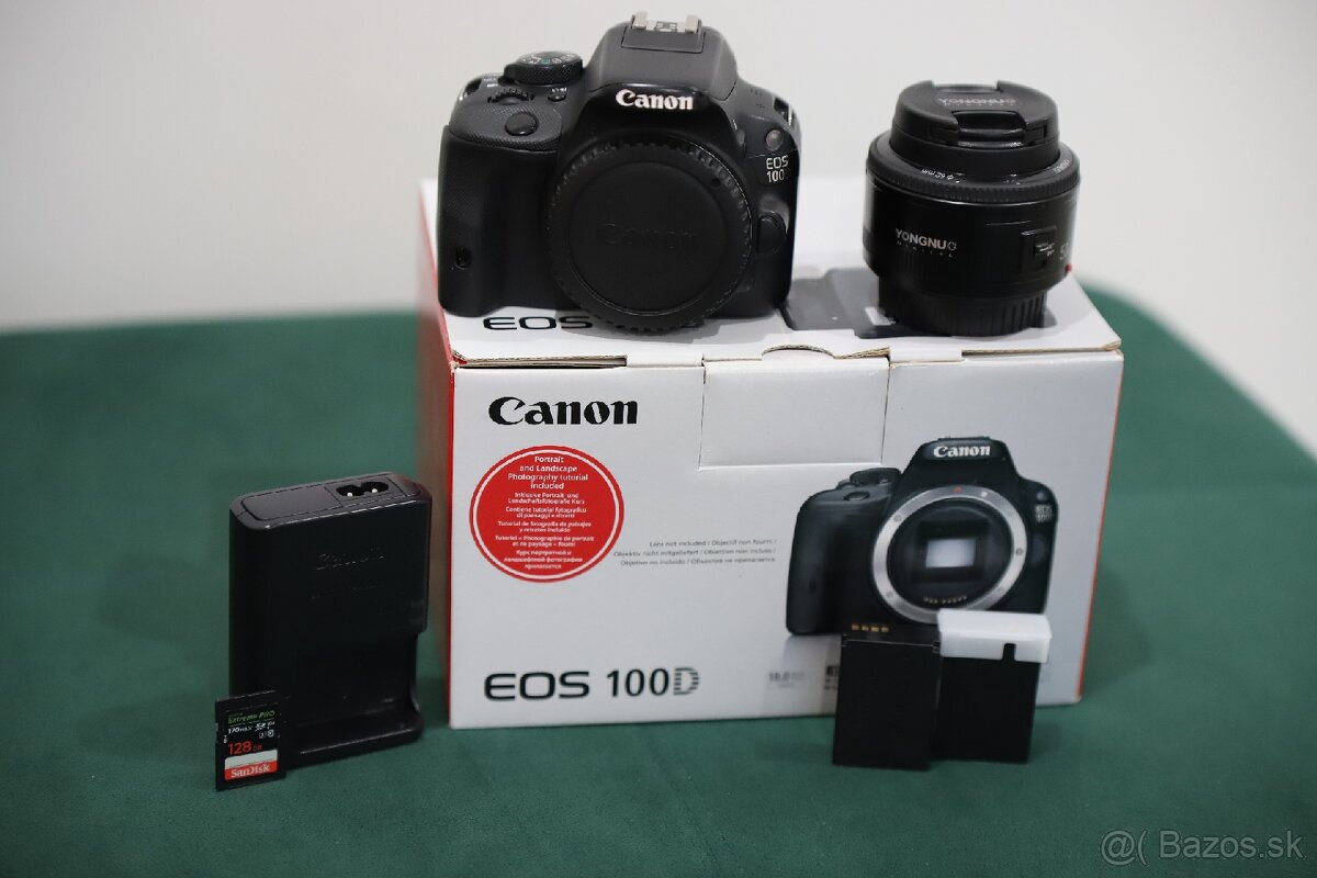 Canon EOS 100D + YN 50mm 1.8 + Prísl. - 2