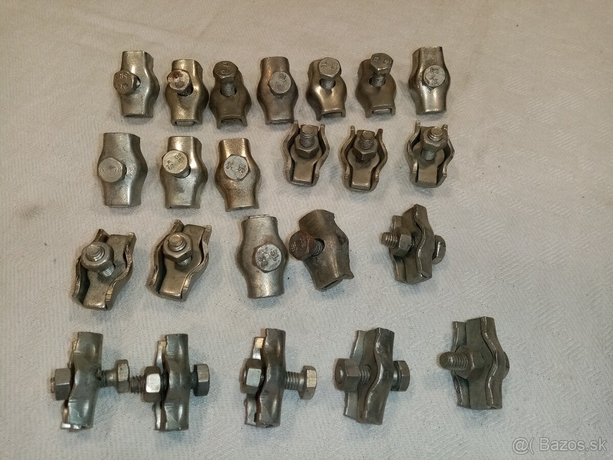 svorky lanové simplex, so šroubom M6 - 2