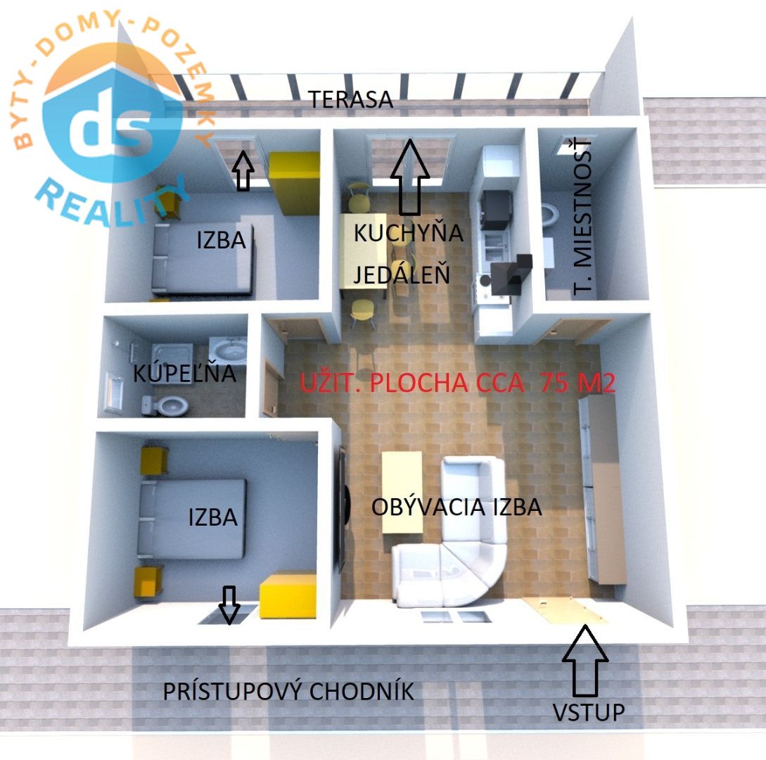 Na predaj 2 apartmány 150 m2, ZNÍŽENÁ CENA možnosť odpočet D - 2