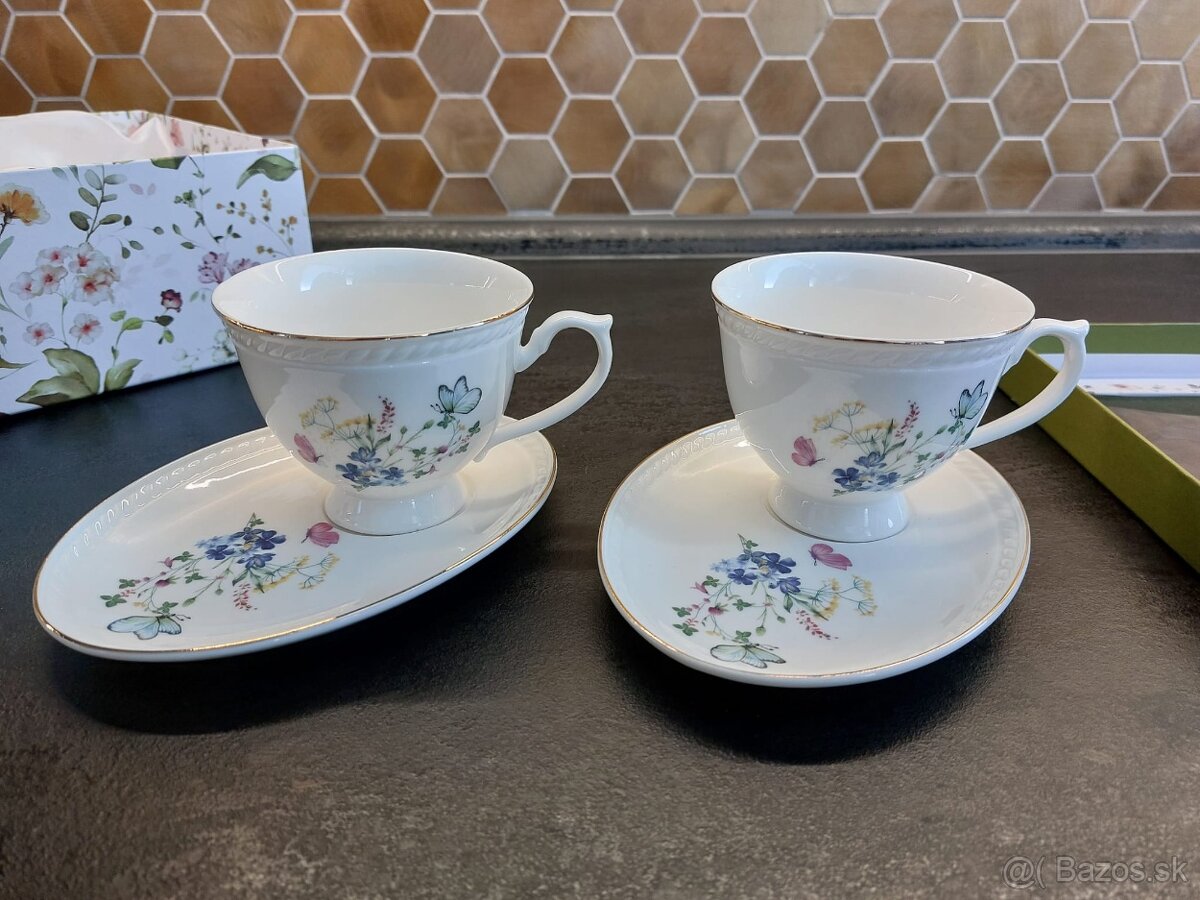 2 šálky s podšálkou zn. Matilda Veroni - 2