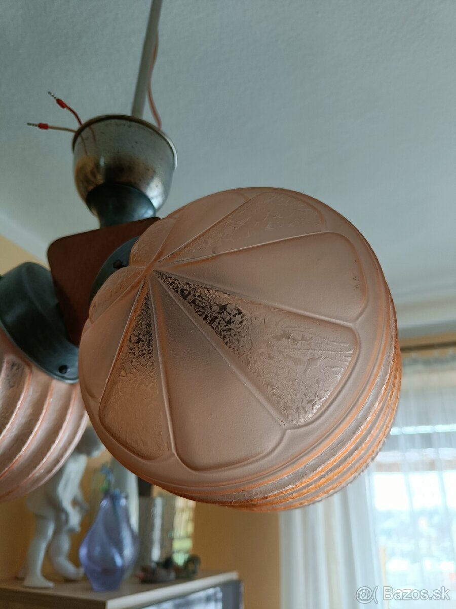 Starožitný Luster 50 roky Art Deco - 2