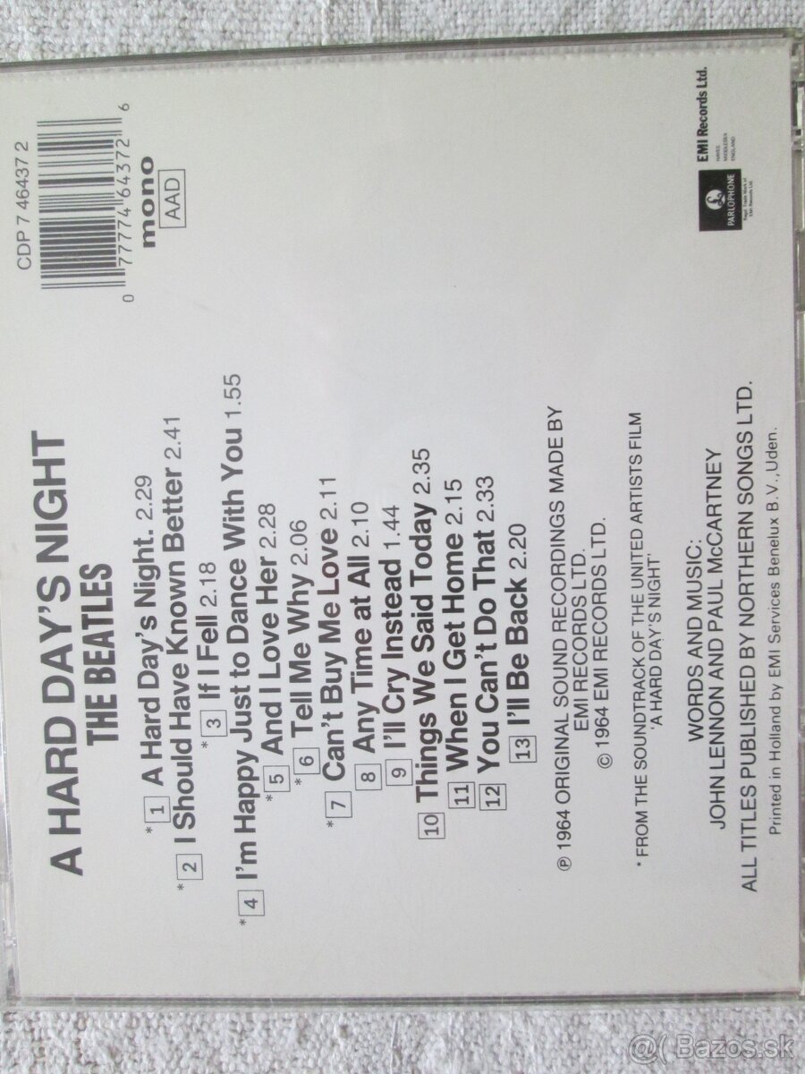 The Beatles - A HEARD DAY´S NIGHT,Sgt Pepper´s Lonely hearts - 2