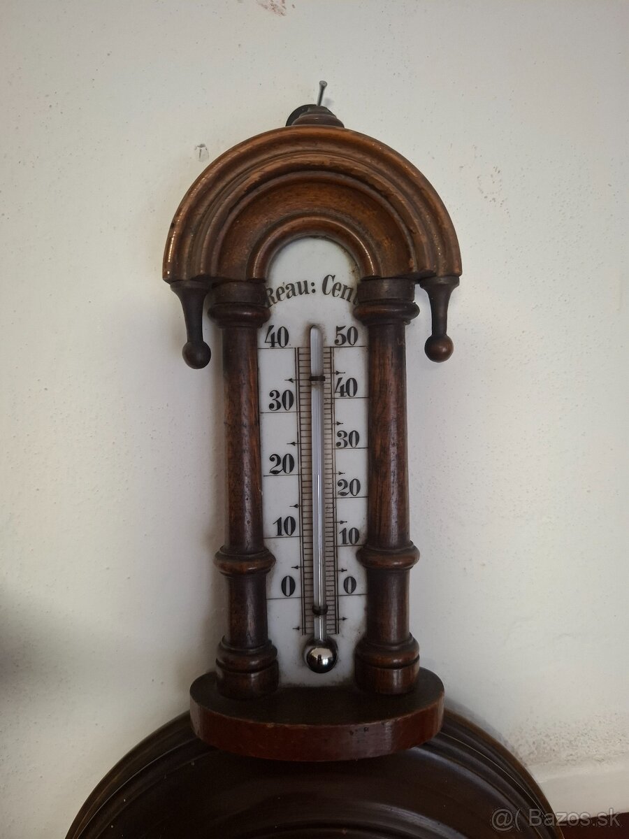 Predám starožitný barometer s teplomerom r.1900 - 2