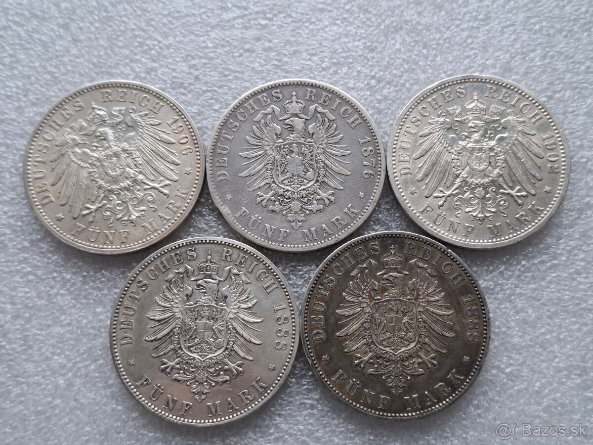 Mince Nemecko - Cisarstvo 2-3-5 Marky - 2