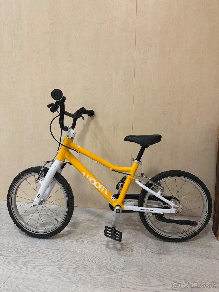 Bicykel WOOM 3 žltý + stojan - 2