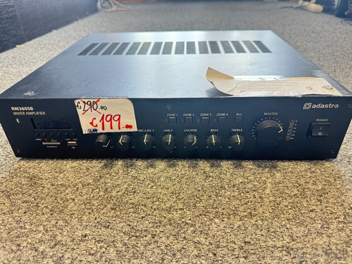 Zosilňovač Adastra RM360SB - 2
