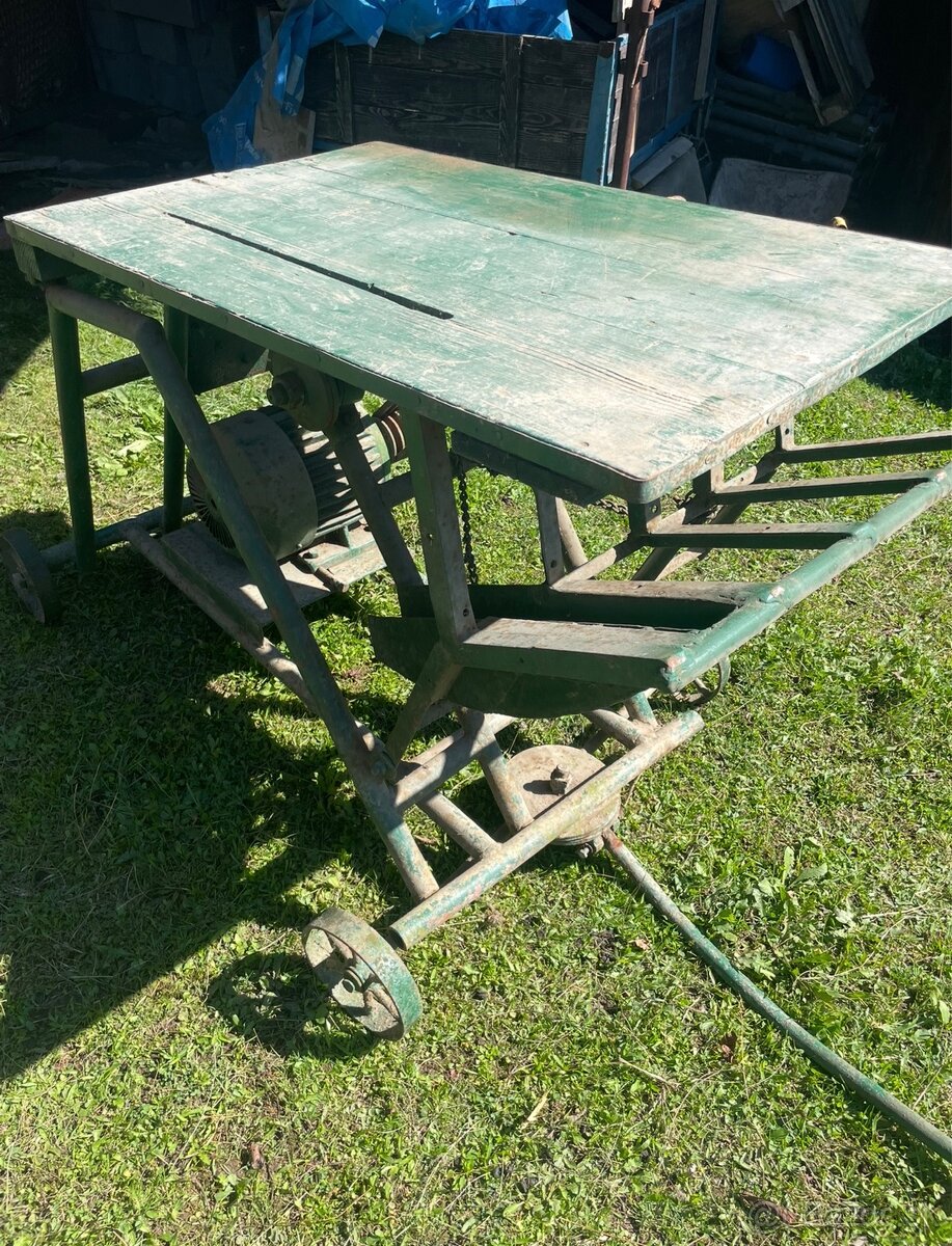 cinkulár/cirkulár s košom a odklopným stolom - 2