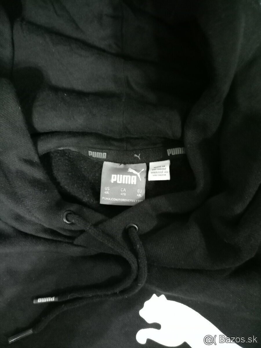 Puma pánska mikina čierna ,bavlna - 2