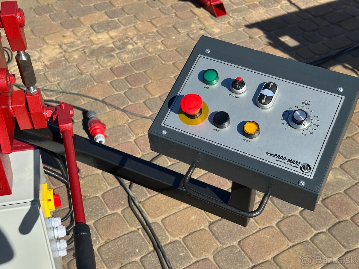 Elektrický ohýbací stroj, ohýbačka, lemovačka na plech, 3m - 2