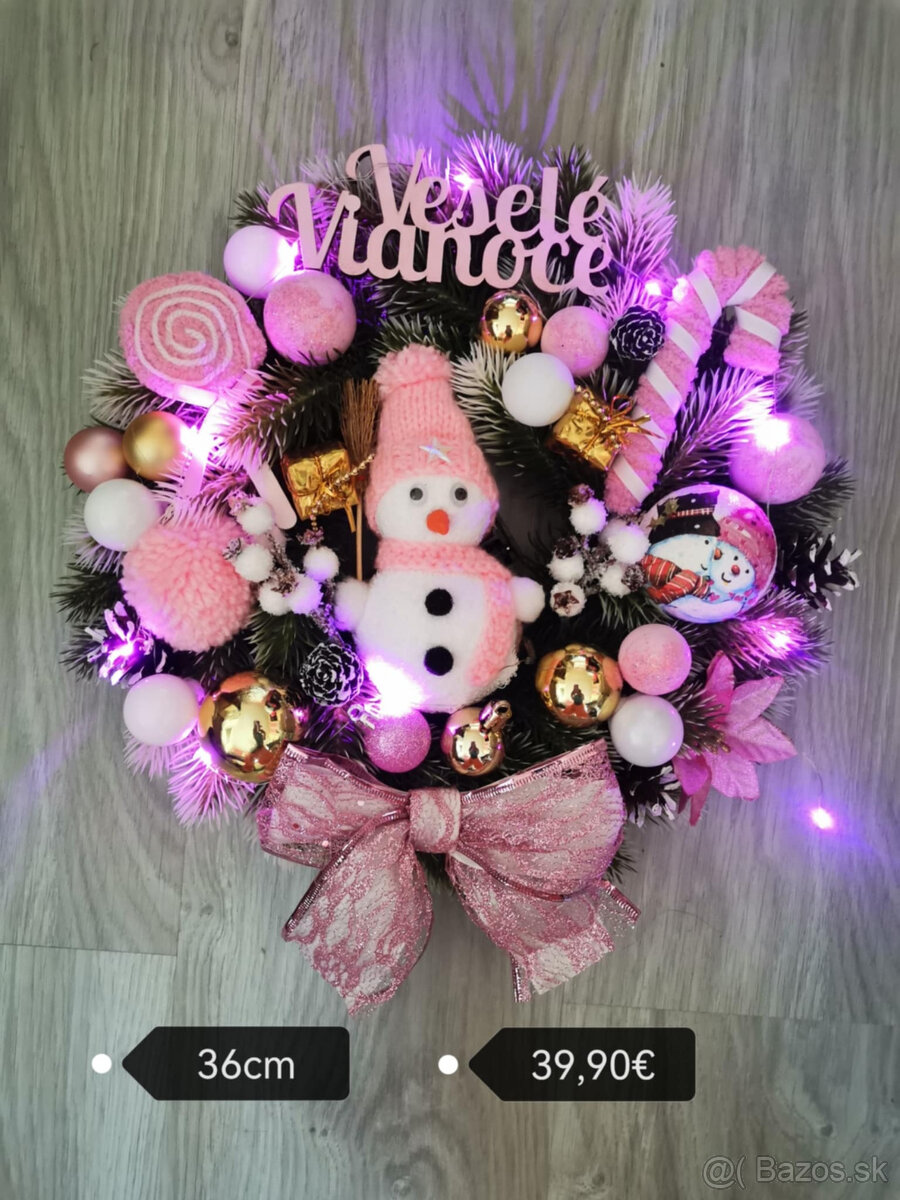 Vence na dvere vianočné - 2