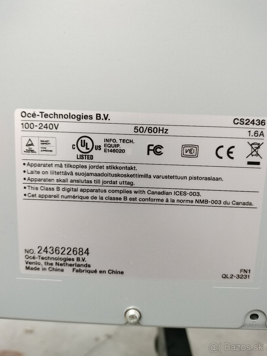 Tlačiareň (ploter) Océ CS2436. - 2