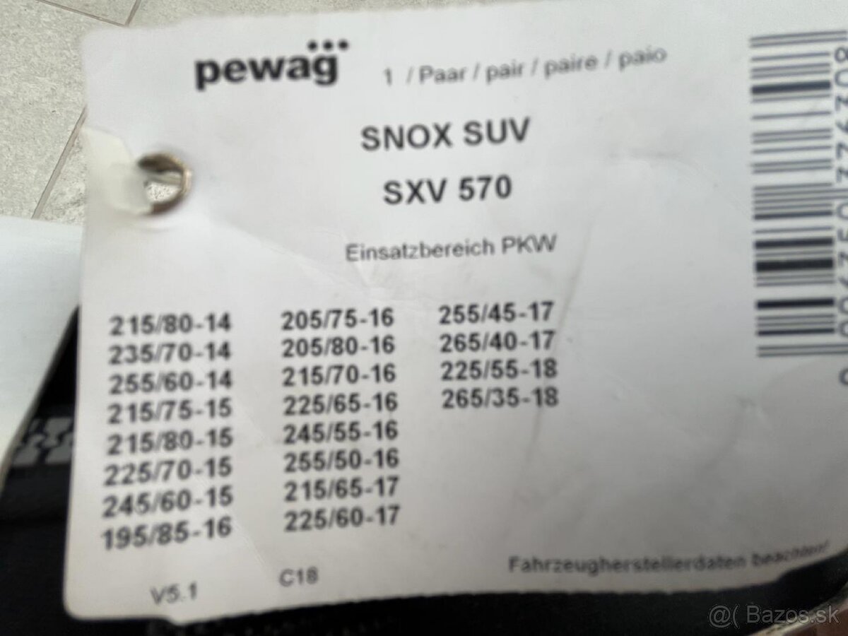 Snehové reťaze - Nové - 2