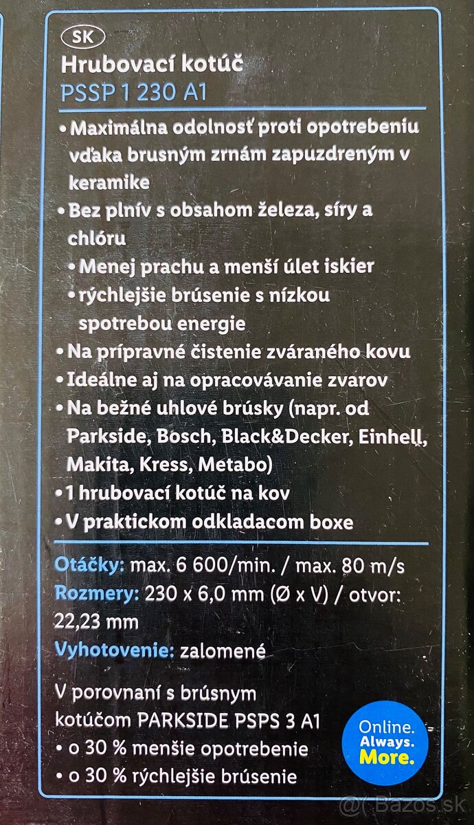 Predám brúsne (hrubovacie) kotúče 230 mm - 2