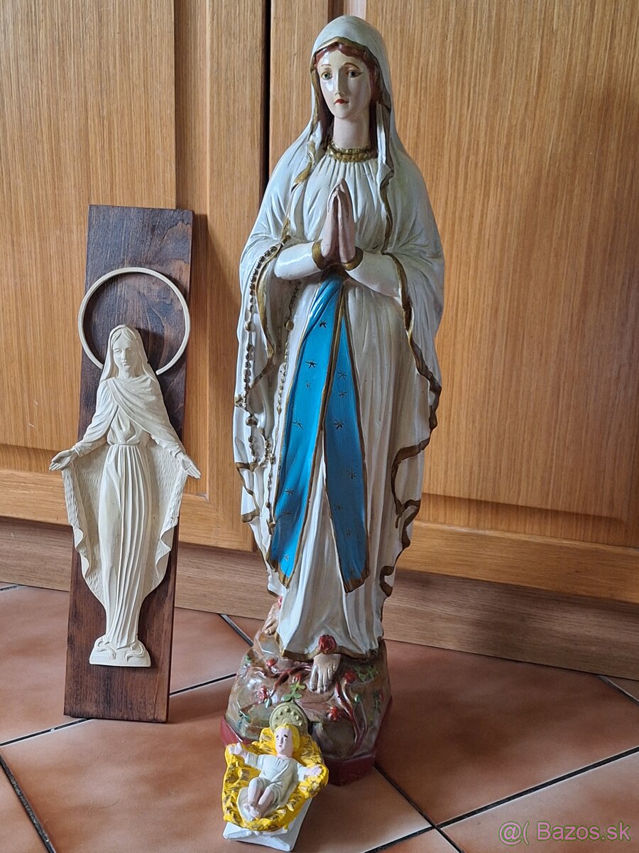 Stará socha 66cm panna Mária - 2