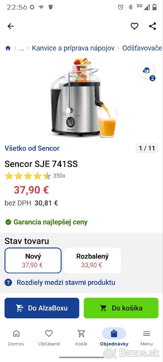 Odšťavovač Novy - 2