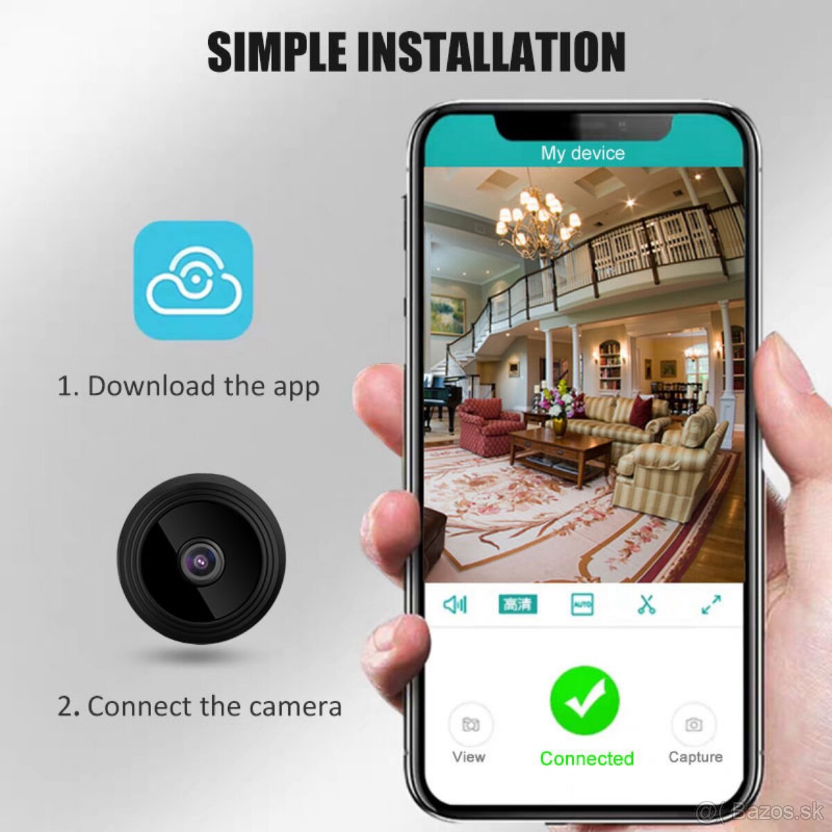 Bezdrotova IP kamera A9 Mini Full HD - 2