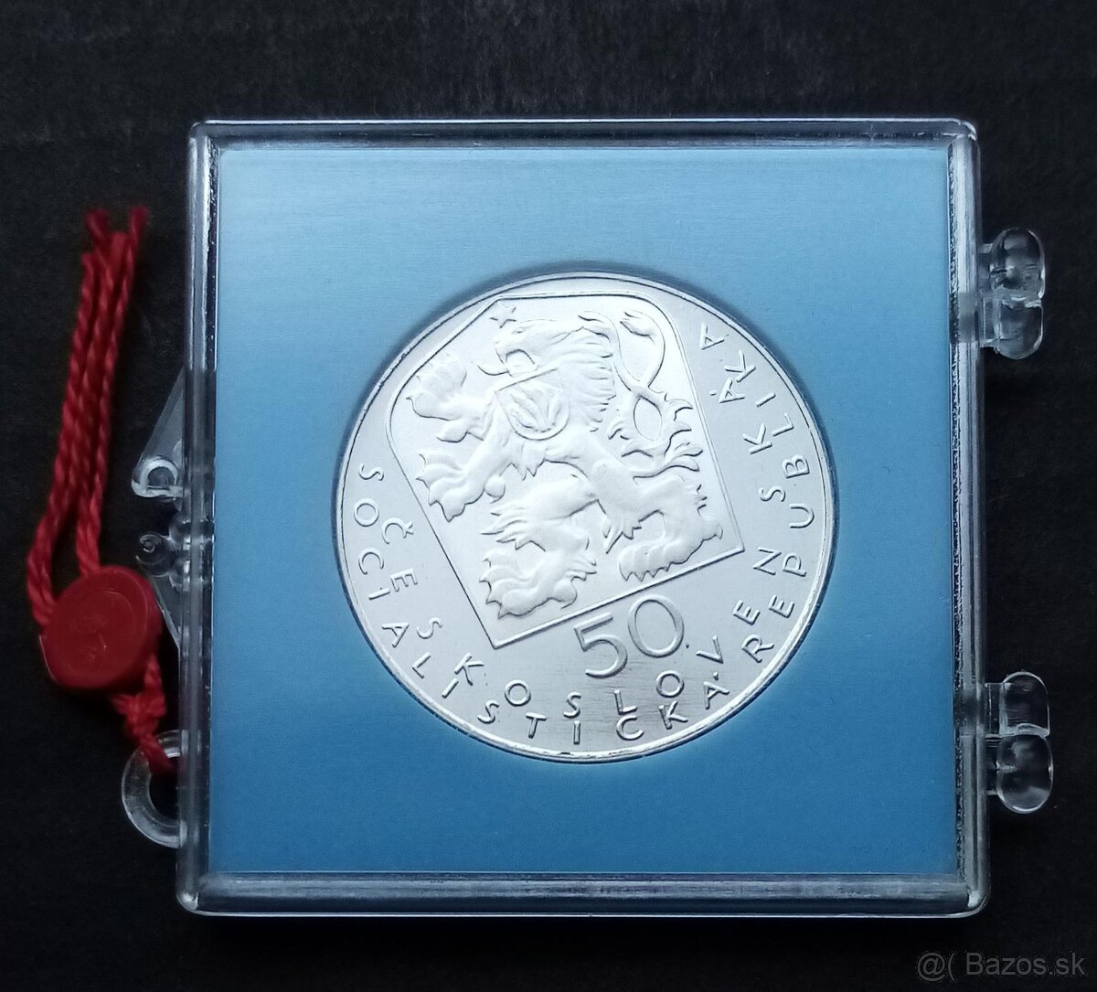 Strieborná 50 Kčs, 1971, P.O.Hviezdoslav, proof - 2