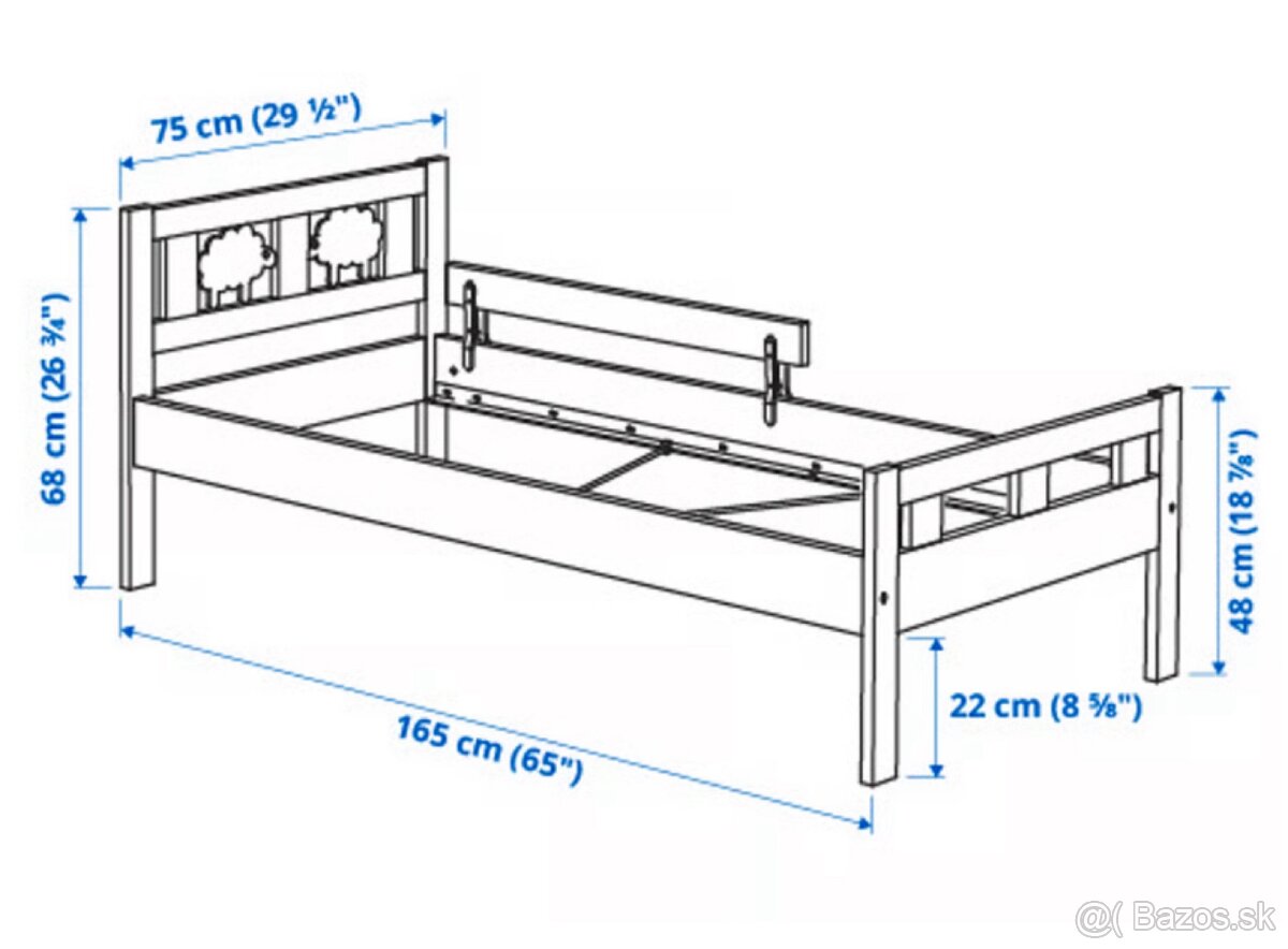 Detská posteľ Ikea Kritter - 2