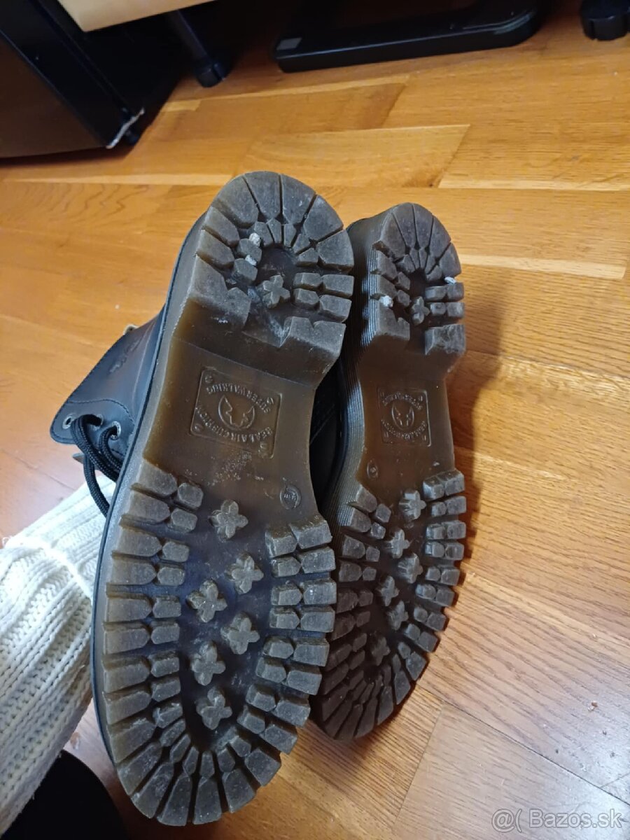 Kožené dámske topanky Steel 39 bez oceľovej špičky / punkové - 2