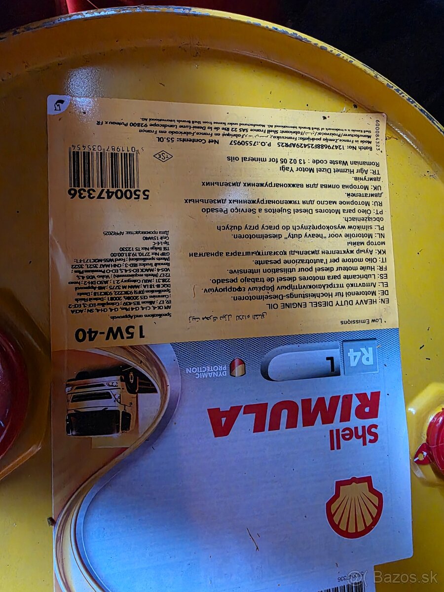 Olej shell rimula 15w40 - 2
