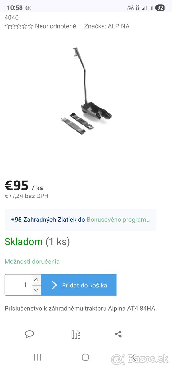 Mulčovacia zaslepka Stiga - 2