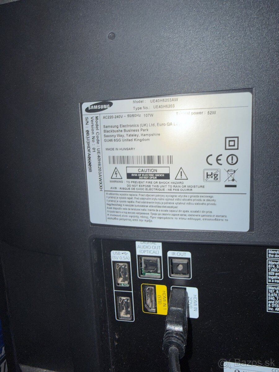 Predám Televízor Samsung 40” - 2