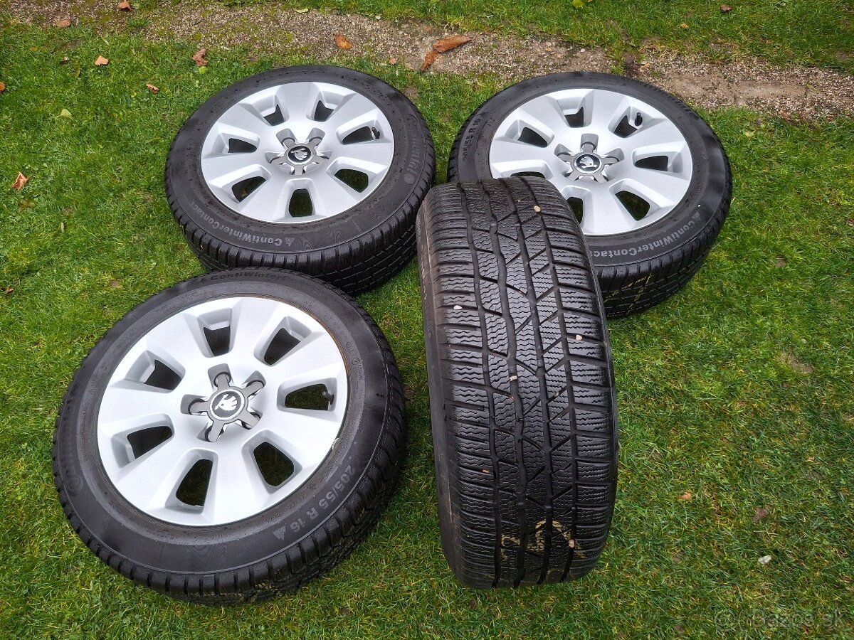 16" ALU 5x112 orig AUDI / Škoda a iné + 205/55 r16 8,5mm - 2
