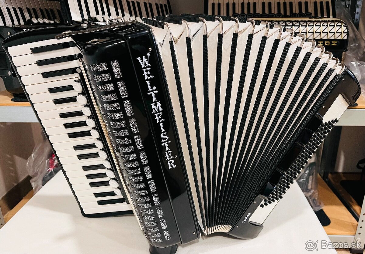 Predám akordeón Weltmeister TOPAS 96, v zánovnom stave. - kr - 2