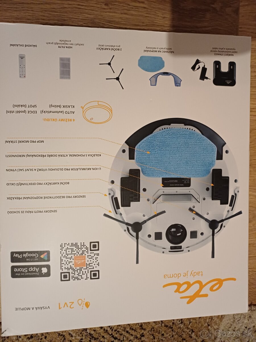 Robotický vysávač ETA Rover ružový - 2