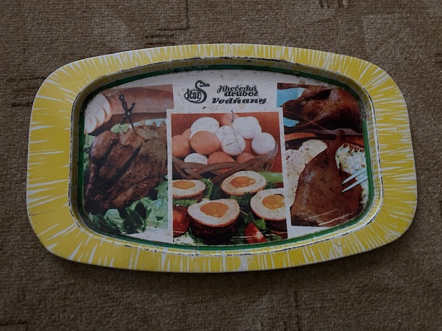 Predám plechové podnosy z čias ČSSR - 2