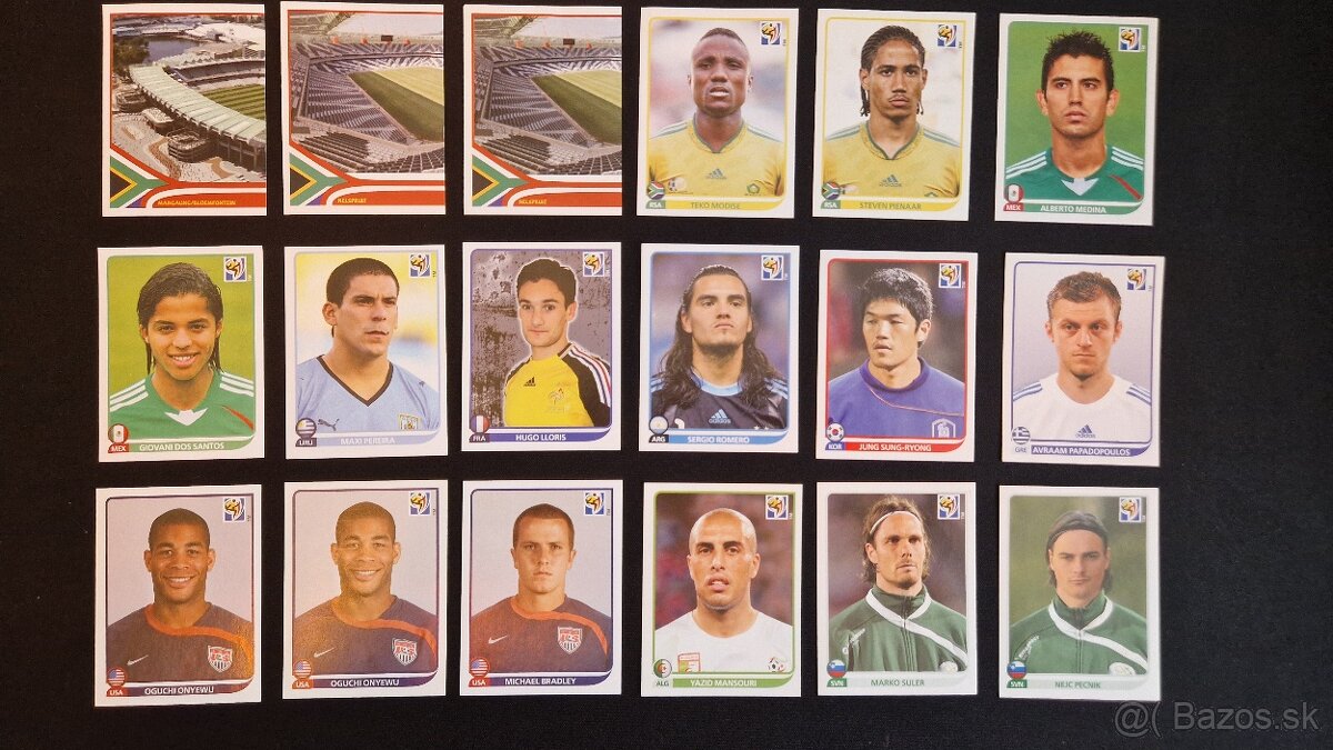 Samolepky k albumu 2010 South Africa - 2