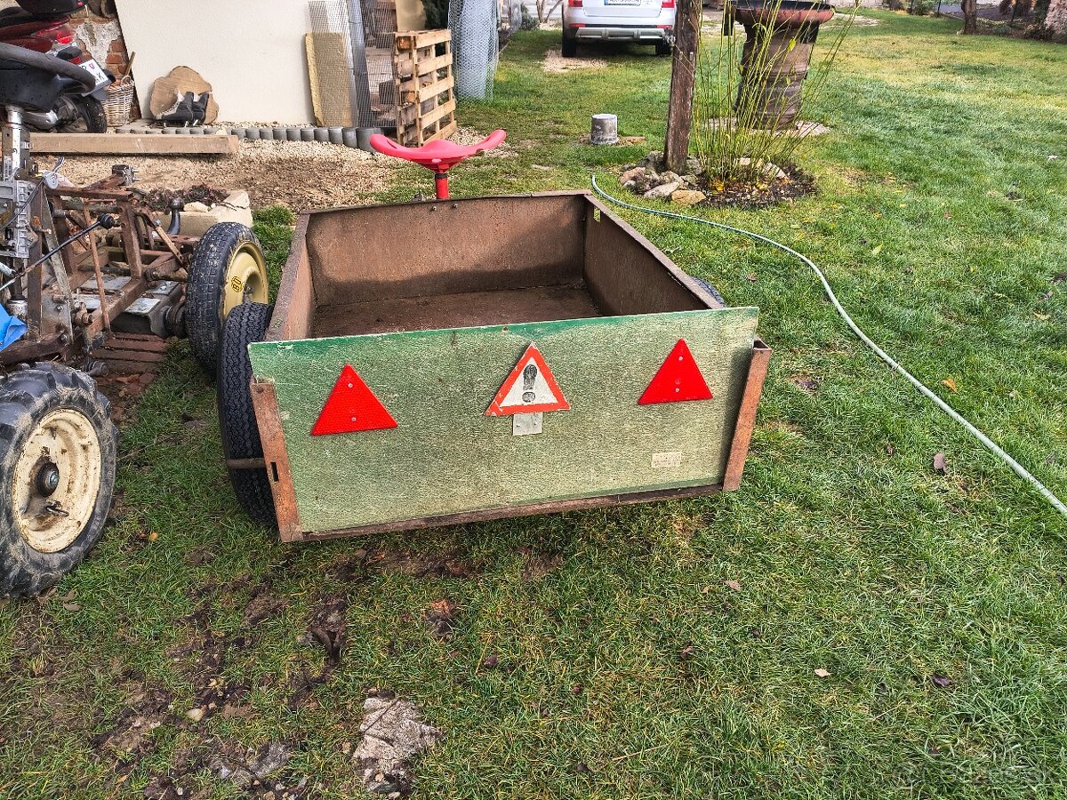 Vlečka na malitraktor - 2