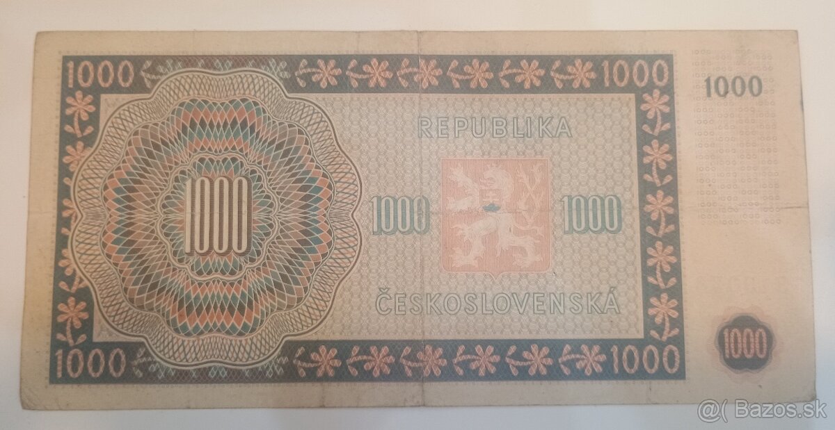 1000kčs/ 1945 , séria B08 - 2