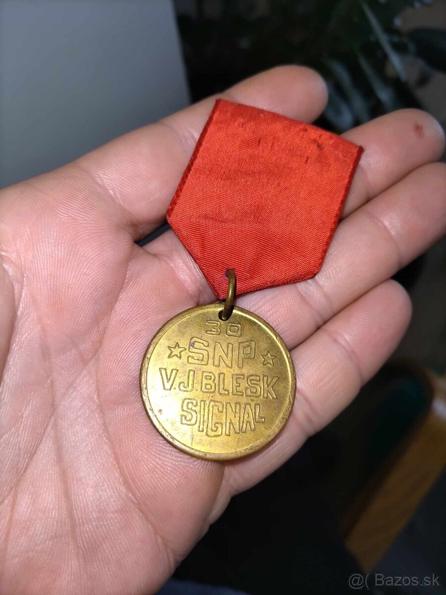 Medaila 30 SNP V.J..Blesk Signal.Dolny Kubín.Trstená.Orava. - 2